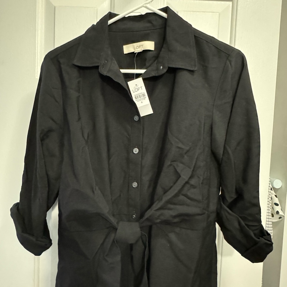 Loft Black dress size 6, new with tags
